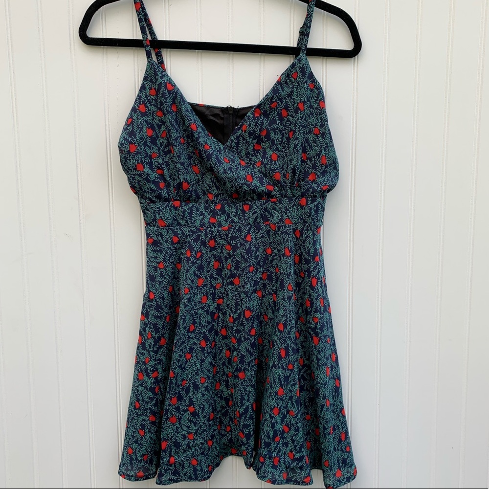 Spaghetti Strap Dress Floral Print